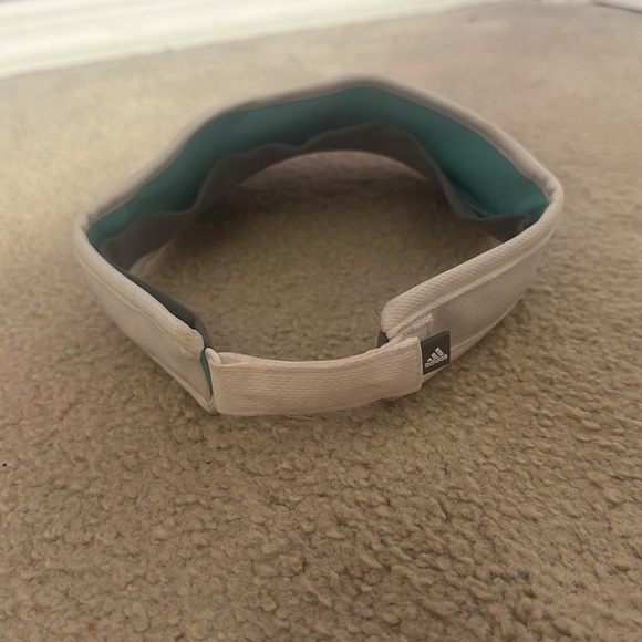 Adidas Aqua/White Logo Visor - Picture 3 of 5